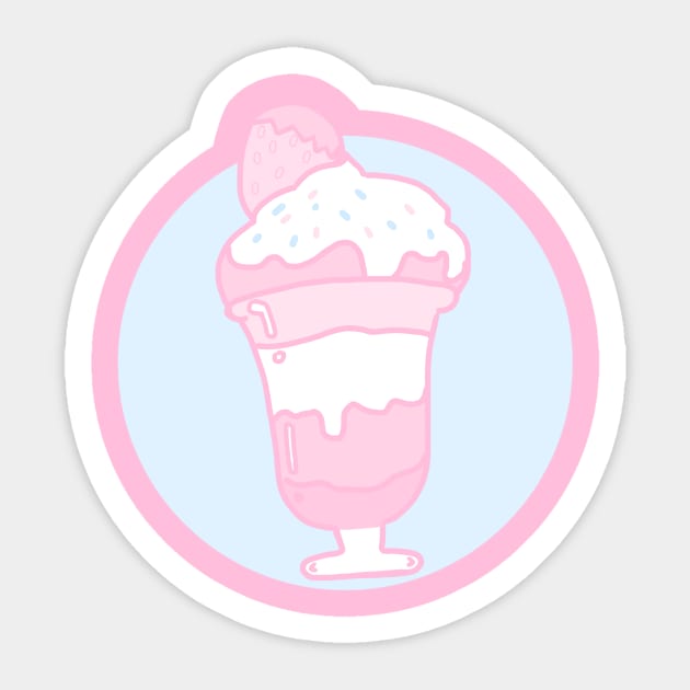 Kawaii Parfait Sticker by Esseme’ Art